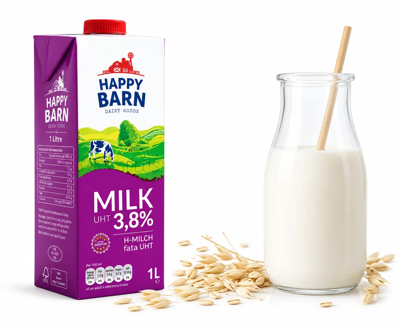 Sữa nguyên kem Happy Barn